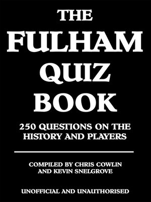 cover image of The Fulham Quiz Book